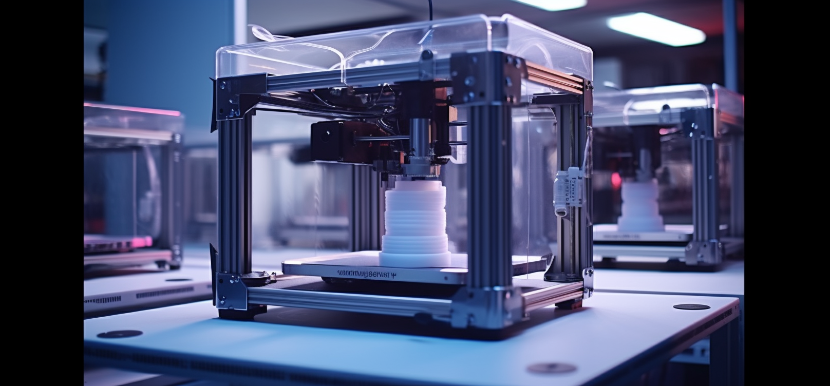 Granja de impresoras 3D trabajando en NeoFabrix loading=